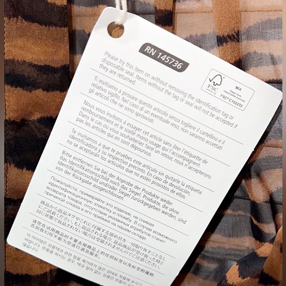 ALEXANDRE VAUTHIER Tie-front Tiger-print Silk-chiffon size 38 NEW NEVER WORN - Picture 11 of 16